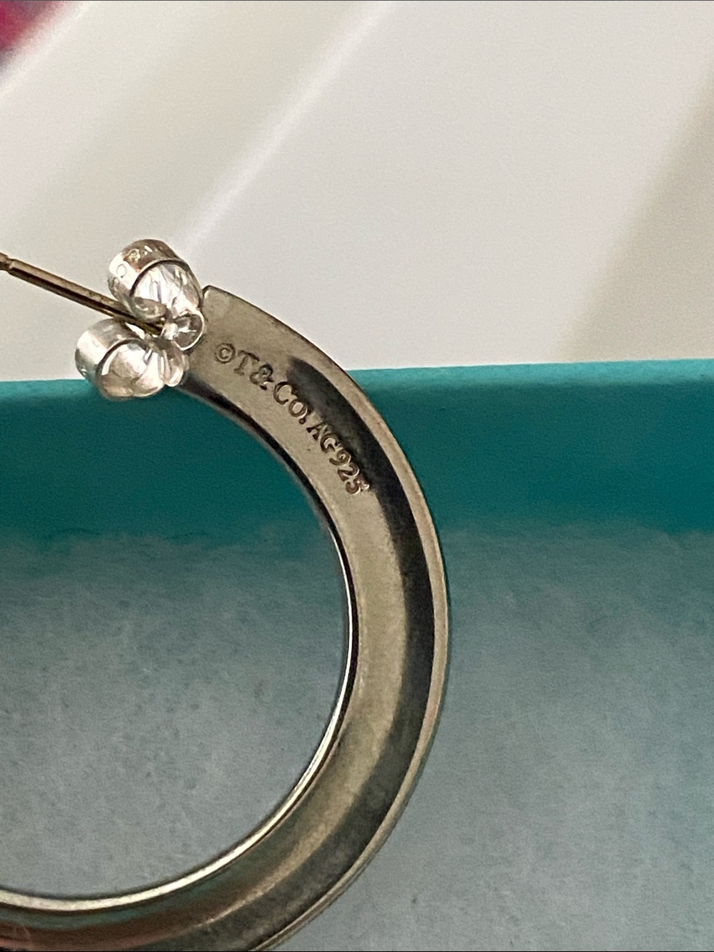 Tiffany & Co. SS 1837 Hoop Earrings **RARE** - Picture 9 of 13